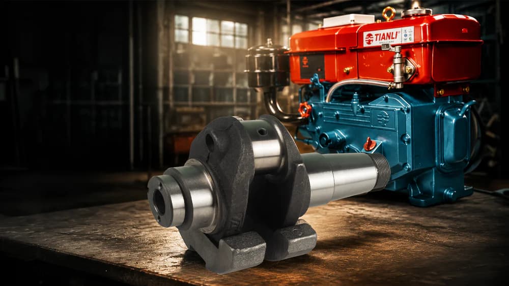 Crankshaft Tianli TR180: Main Foundation Of Diesel Engine Balance TL180