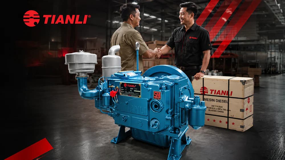 Mesin diesel satu silinder ZS1125 tanpa tangki! Bertenaga, tangguh dan terpecaya.